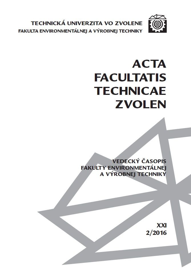 Acta Facultatis Technicae Zvolen 2016-2 