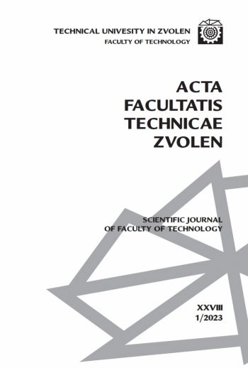 Acta Facultatis Technicae Zvolen 2023-1 